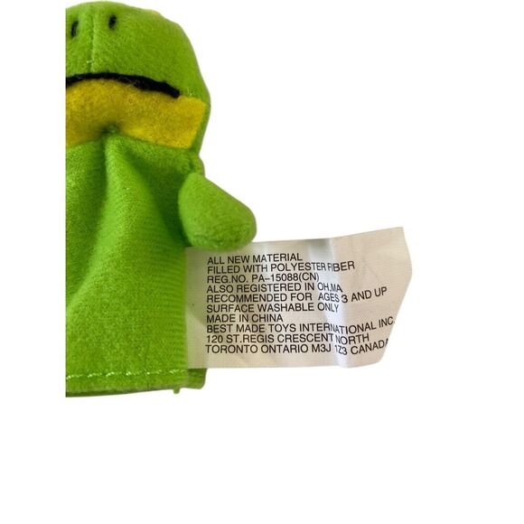 Lot of 3 Smoochy The Frog Ty Teenie Beanie  Knit Socks Finger Puppet - Picture 10 of 15